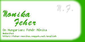 monika feher business card