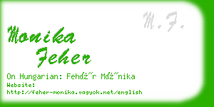 monika feher business card